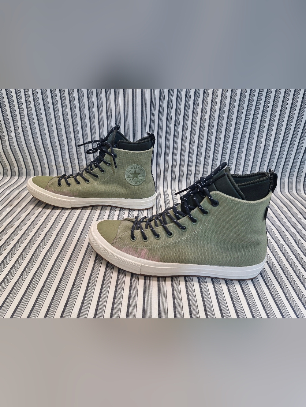 Converse Chuck Taylor All Star High Top Green Men's 11 Canvas Sneakers - Picture 7 of 16